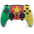 Cameroon Flag Distressed PS5 DualSense Edge Pro Controller Skin